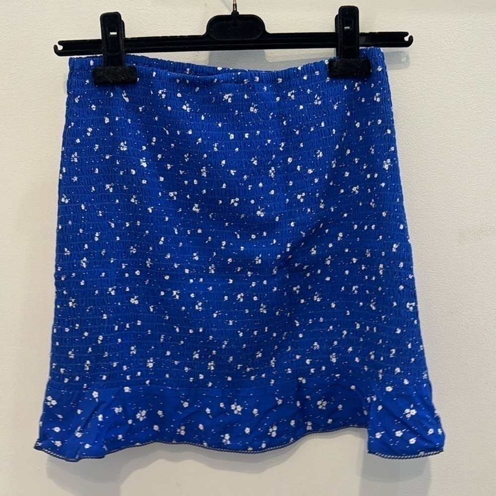 Others Follow Blue Floral Skirt